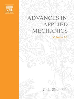 cover image of Advances in Applied Mechanics